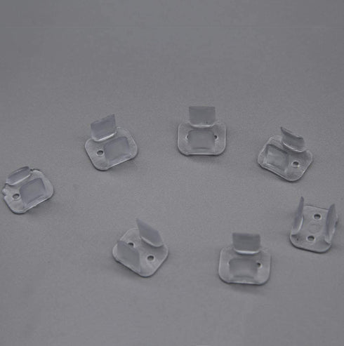 99 Lighting 200 Pieces LED Neon Mounting Clips,Install Fittings Clips,Fixing Clips Accessories for 6mm 6x12mm Silicone led neon Flex Strip Lighting,Make The neon Signs (6mm)