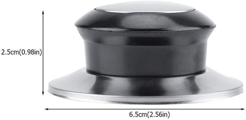 Yosoo 5Pcs Pot Pan Lids Knob Lifting Handle,Heat-Resistant Home Kitchen Cookware Replacement Parts,Bakelite Metal Black Silver