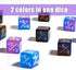 24 Pieces Dice Counters Token Dice D6 Gaming Dice Cube Loyalty Counter Magic Dice Compatible with Card Gaming Accessory, 2 Styles