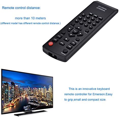 Replacement TV Remote Control for Emerson, Universal Durable TV Remote Controller for Emerson NH000UD with 10M Remote Distance