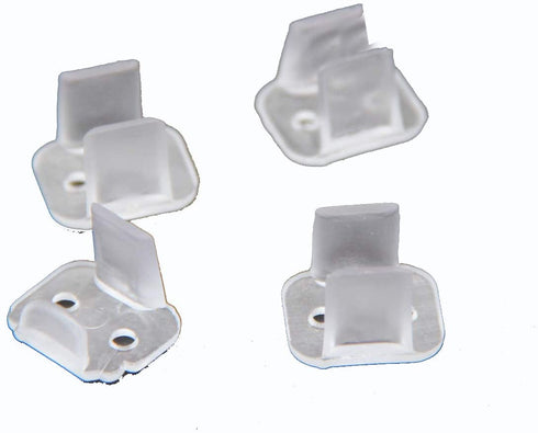 99 Lighting 200 Pieces LED Neon Mounting Clips,Install Fittings Clips,Fixing Clips Accessories for 6mm 6x12mm Silicone led neon Flex Strip Lighting,Make The neon Signs (6mm)