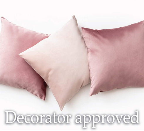 lalaLOOM Luxurious Silky Velvet Pillow Covers, Set of 2, Softest Decorative Throw Pillowcases, Hidden Zipper, Washable, Home D©cor Accent Cases for Living Room Couch, Sofa, Bedroom, 16x16, Light Blue