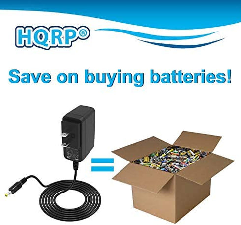 HQRP AC Power Adapter Compatible with Omron Healthcare 5 Series / 7 Series / 10 Series/Silver/Gold/Platinum Upper Arm Blood Pressure Monitor Plus HQRP Euro Plug Adapter