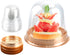 Clear Plastic Cupcake Container,25 PC Diameter 5.3 in Height 4.2 in Muffin Pod Dome Disposable Individual Cupcake Box Plastic Single Cupcake Holders With Lid for Wedding Birthday Christmas Halloween
