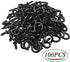 100pcs 1/2inch Black Screw Cup Hooks Screw-in Ceiling Hooks Cup Hanging Hooks Light Hooks for Home and Office Use