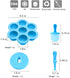 Silicone Popsicle Molds, Ice Pop Molds, Storage Container for Homemade Food, Kids Ice Cream DIY Pop Molds - BPA Free (Blue)
