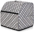Luxja Serger Machine Cover with Storage Pockets, Serger Cover for Most Standard Sergers, Overlock Machine Cover (Compatible with Singer and Brother Serger Machine), Gray Dots