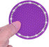 Bling Car Coasters, Wisdompro 4 Pack PVC Car Cup Holder Insert Coaster - Anti Slip Universal Vehicle Interior Accessories Crystal Glitter Cup Mats for Women and Men (2.75" Diameter, Purple)