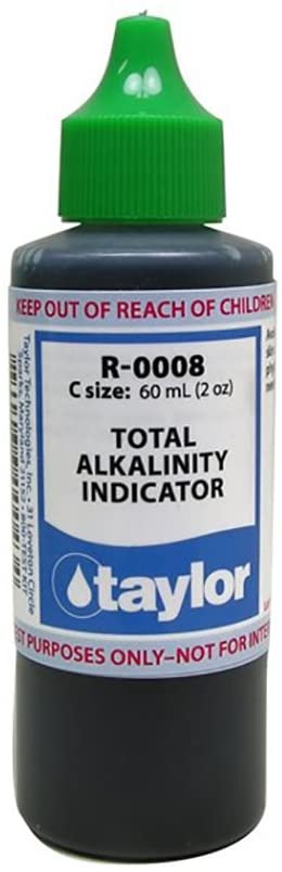 Taylor R0008 Swimming Pool Spa Test Kit Total Alkalinity Indicator 2 Oz Bottle
