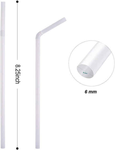 200 Count 100% Plant-Based Compostable Straws - Plasticless Biodegradable Flexible Drinking Straws - A Fantastic Eco Friendly Alternative to Plastic Straws