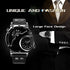 MJSCPHBJK Men's Unique Analog Watch, Waterproof Fashion Dress Quartz Wrist Watch with Dual Dial Cool Design Leather Band Dual Time Watches