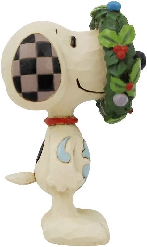 Enesco Peanuts by Jim Shore Snoopy in Wreath Mini Figurine