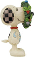 Enesco Peanuts by Jim Shore Snoopy in Wreath Mini Figurine
