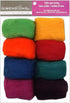 Dimensions Needlecrafts Rainbow Wool Roving for Needle Felting, 8 pack, 80g