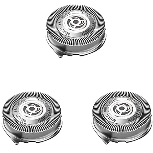 SH50/52 Replacement Heads for Philips Norelco Series 5000 Electric Shaver, Replacement Blades Head Fit for Phillips Series 5000 (S5xxx), AquaTouch (S5xxx), PowerTouch (PT8xx, PT7xx), 3-Pack with Brush