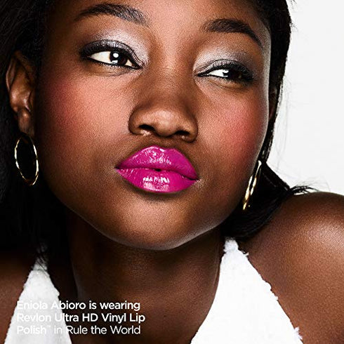 Revlon Ultra HD Vinyl Lip Polish, Liquid Lipstick, Act Natural, Beige Nude Gloss