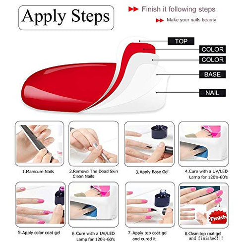 Vishine Gelpolish Professional Manicure Salon UV LED Soak Off Gel Nail Polish Varnish Color French White (1323)