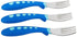 NUK First Essentials Kiddy Cutlery Forks (3 Count (Pack of 1) Blue)