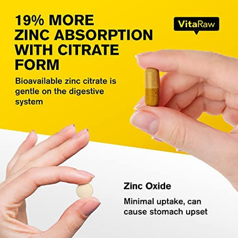 ???????????? - ?? ???????? Vitamin C Supplement - 1600mg with Zinc 50mg - Highest Absorption - Vitamin C Immune Support Complex - Vitamin C Capsules & Zinc Vitamins for Adults - VIT C Immune Booster