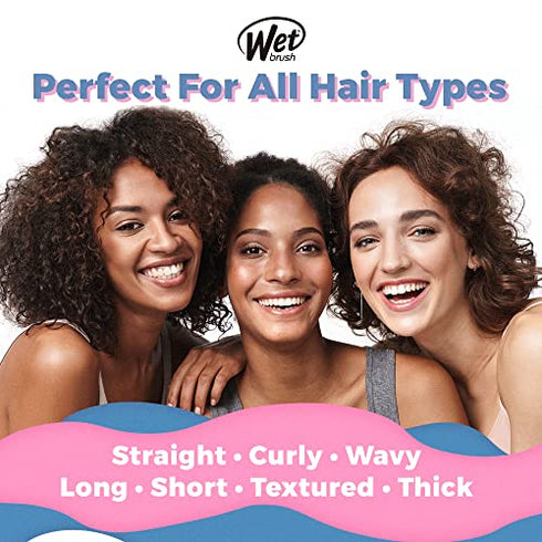 Wet Brush Go Green Mini Detangler, Green - Detangling Travel Hair Brush - Ultra-Soft IntelliFlex Bristles Glide Through Tangles & Gently Loosens Knots While Minimizing Pain, Split Ends & Breakage