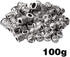 Large Hole Spacer Beads,100g Antique Silver Mixed Styles Tube Bead Spacers Tibetan Alloy Column Barrel Round Spacers Loose Beads for DIY Jewelry Bracelet Crafts Making Supplies