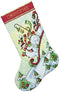 Dimensions Counted Cross Stitch 'Sledding Snowmen' Personalized Christmas Stocking Kit, 16"