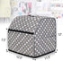 Luxja Serger Machine Cover with Storage Pockets, Serger Cover for Most Standard Sergers, Overlock Machine Cover (Compatible with Singer and Brother Serger Machine), Gray Dots