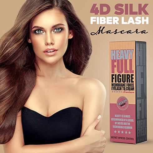 Secret Xpress Control 4D Silk Fiber Lash Mascara, Lengthening and Thick, Volume, Long Lasting, Waterproof & Smudge-Proof, All Day Full, Long, Thick, Smudge-Proof Eyelashes