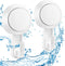 LUXEAR Suction Hooks Powerful Vacuum Suction Cup Hooks- Heavy Duty Shower Hooks Waterproof Suction Hanger for Bathroom Kitchen Towel, Robe, Loofah Removable and Reusable Hooks for Bags Coat (2 Pack)