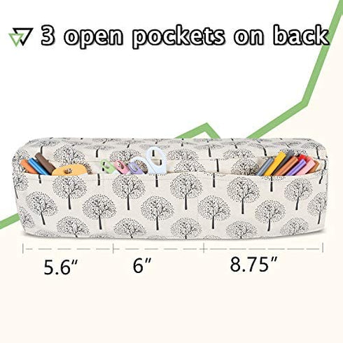 Luxja Dust Cover Compatible with Cricut Explore Air and Explore Air 2,Cover with Back Pockets, Trees