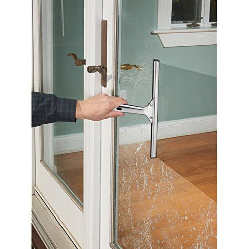 Unger Professional Stainless Steel Heavy-Duty Window and Glass Squeegee, 16"