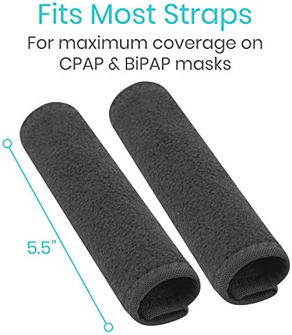 Vive CPAP Strap Covers- Headgear Mask Pads- Universal Fit for Full Face, Nasal, and BiPAP Machine Gear - for Women and Men Pressure Relief - No Red Marks - Machine Washable - Soft Comfort Liners