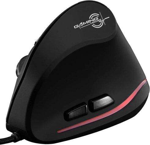 ZLOT Wired Vertical Mouse,Ergonomic Design USB LED Optical Mouse with 6 Buttons and 4 Adjustable Sensitivity 1200/1600/2400/3200 DPI for Office, Gaming, PC, Computer,Laptop,Desktop,Black …