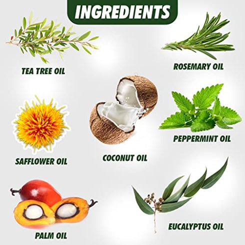 Tea Tree Oil Soap Bar for Face & Body, 4oz – Antifungal Antiseptic Natural Remedy Tea Tree Skin Cleanser – Pure Essential Oil Infused Skincare Cleansing Anti Fungal Bar Soap for Fungus, Ringworm, Acne – Tea Tree Face Wash Made in USA