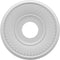 Ekena Millwork CMP13BE Berkshire PVC Thermoformed Ceiilng Medallions, 13"OD x 3 1/2"ID x 3/4"P (Fits Canopies up to 5 3/4"), Unfinished