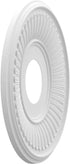 Ekena Millwork CMP13BE Berkshire PVC Thermoformed Ceiilng Medallions, 13"OD x 3 1/2"ID x 3/4"P (Fits Canopies up to 5 3/4"), Unfinished