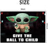 Baby Yoda Galaxy Wars Party Supplies,Pin The Balls on The Baby,Give The Balls to Child ,Outer Space Party Games,Large Poster with 24PCS Balls Stickers for Kid's Party Game