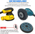 5" Hook & Loop Replacement Sander Pad for Makita & DeWalt Sander - Fit BO5010/K, BO5030/K, BO5031/K, BO5041/K DeWalt DW420/K, DW421/K, DW422/K, DW423/K, DW426/K, D26450, D26451/K, D26453/K, D26456,