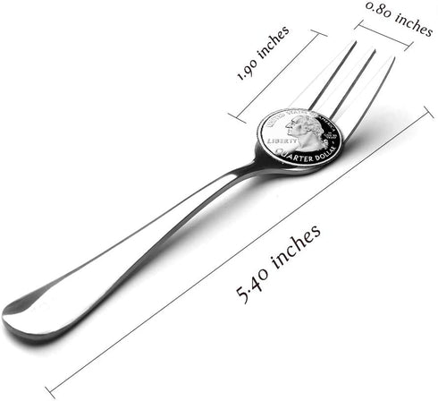 Snamonkia Small Appetizer Forks and Demitasse Spoons Stainless Steel Set of 12, 5.4 Inches, Salad Dessert Coffee Cocktail Espresso Flatware