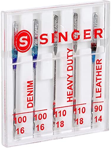 SINGER 04801 Universal Heavy Duty Sewing Machine Needles, 5-Count