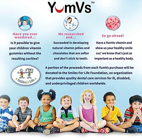 B-Complex with Vitamin C Gummies by YumVs | Daily Dietary Supplement for Adults and Kids | B6, B12, Vitamin C, Folic Acid, Niacin, and Biotin | Natural Strawberry Flavor Chewables, 70-Count | Kosher