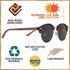 Woodies Polarized Walnut Wood Sunglasses for Men and Women | Black Polarized Lenses and Real Wooden Frame | 100% UVA/UVB Ray Protection
