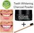 100% Organic Activated Charcoal Teeth Whitening Powder with Bamboo Toothbrush - 50g Natural Coconut Charcoal, Effective Teeth Stain Remover and Toothpaste Alternative - Safe for Gums Or Enamel, Vegan