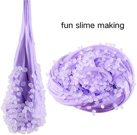 CCINEE Translucent Fishbowl Beads Slushie Rice Beads for Crunchy Slime DIY Crafts Vase Filling Wedding and Table Decoration (7 Ounces/200 Grams)