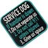 Service Dog If Handler is Down Vests/Harnesses Emblem Embroidered Fastener Hook & Loop Patch