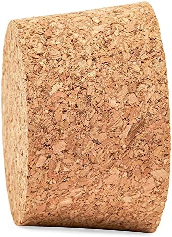 Size #34 Large Tapered Cork Plugs (2.49 x 2.22 x 1.47 In, 4 Pack)