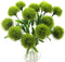 Yalulu 10 Pcs Dandelion Artificial Flowers Plants Bouquet Plastic Flower for Home Decoration/Wedding Decor (Green)