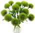Yalulu 10 Pcs Dandelion Artificial Flowers Plants Bouquet Plastic Flower for Home Decoration/Wedding Decor (Green)