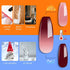 YTD Likomey Color Changing Gel Nail Polish,15ml Burgundy Red Translucent Nude Pink Mood Temperature Change Colors Thermal Winter UV Manicure Gel