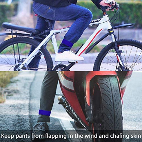 Wisdompro Ankle Strap, 1 Pair Polyester Blousing Garters Trousers Boots Blouses Strap with Hook and Loop for Waders, Fly, Fishing, Hunting, Hiking, Cycling, Gardening, Military Uniforms